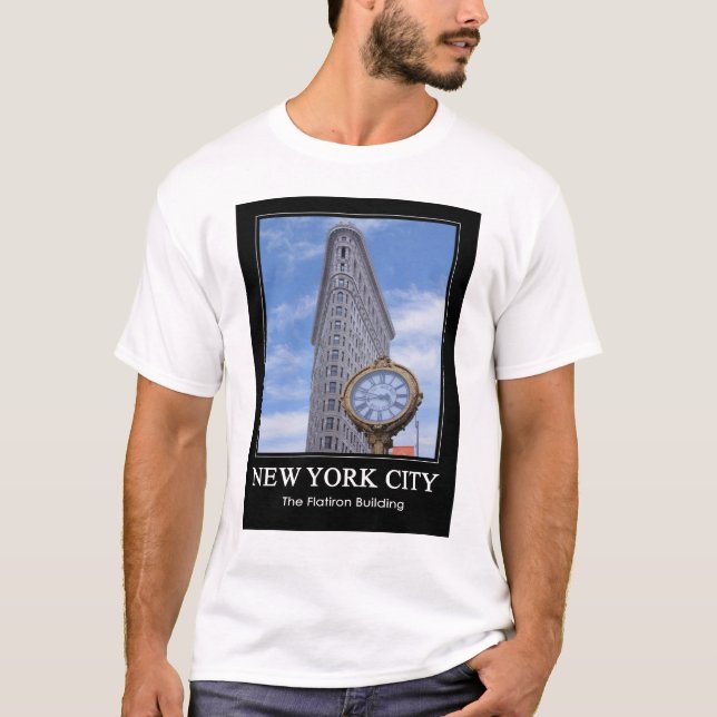 Camiseta Edificio Flatiron y reloj 1C (Anverso)