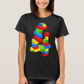 Camiseta Edificio Guay 4Cumpleaños Bloques de Niño de 4 Año