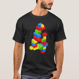Camiseta Edificio Guay 4Cumpleaños Bloques de Niño de 4 Año