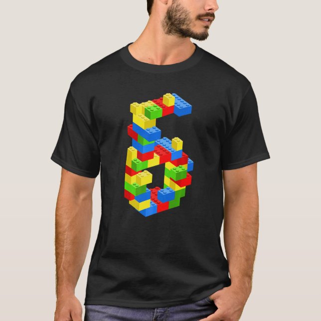 Camiseta Edificio Guay 6Cumpleaños Bloque A Niño De 6 Años (Anverso)