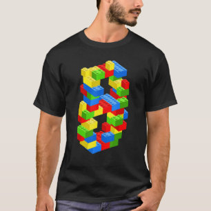 Camiseta Edificio Guay 8Cumpleaños Bloques De Niño De 8 Año