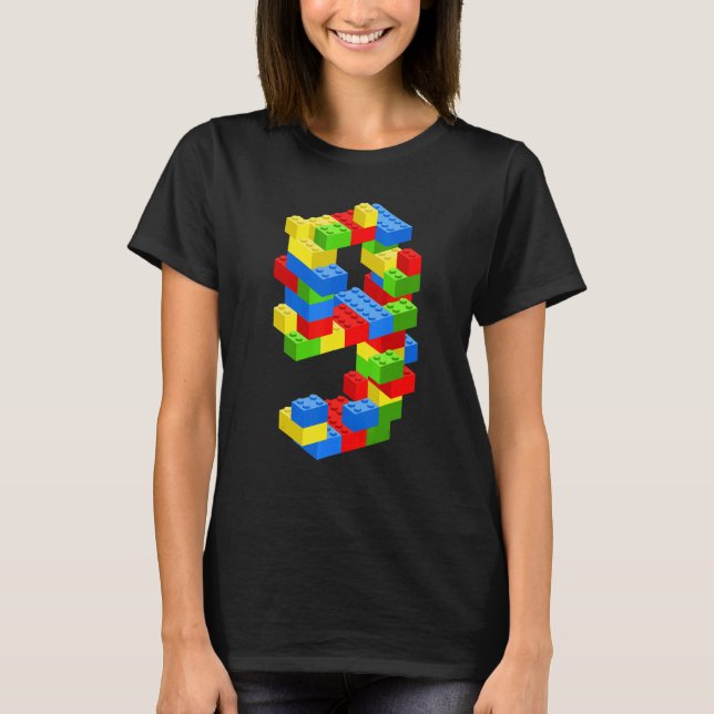 Camiseta Edificio Guay 9Cumpleaños Bloquea Niño De 9 Años (Anverso)