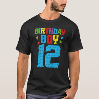 Camiseta Edificio Master Builder 12th Birthday Boy de 12 añ