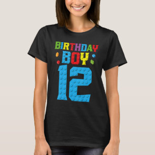 Camiseta Edificio Master Builder 12th Birthday Boy de 12 añ