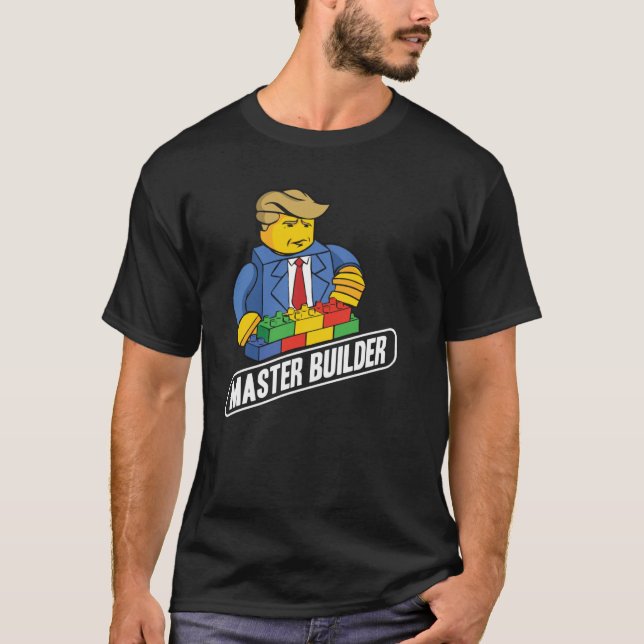 Camiseta Edificio Master Builder Bloque Los Hombres Jóvenes (Anverso)