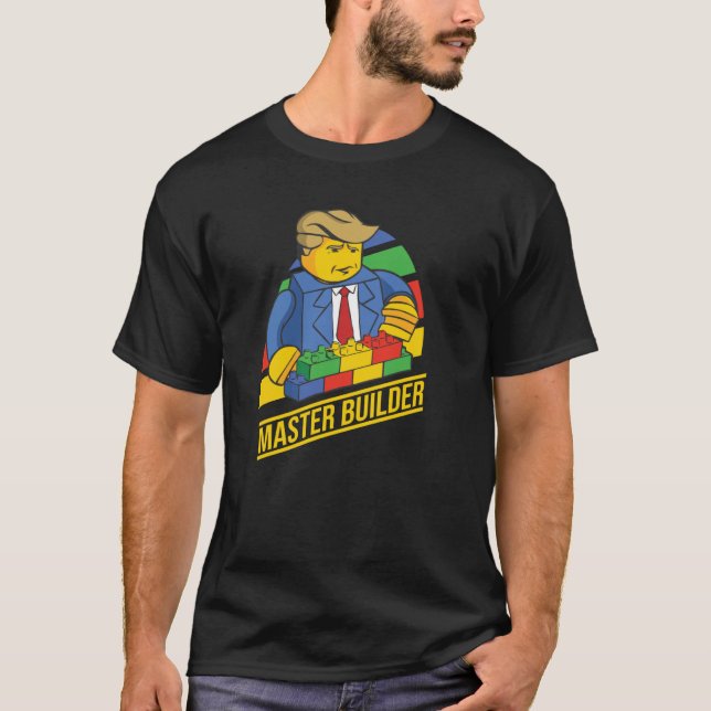 Camiseta Edificio Master Builder Bloque Los Hombres Jóvenes (Anverso)