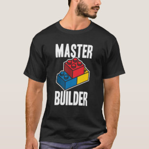 Camiseta Edificio Master Builder Bloque Los Hombres Jóvenes