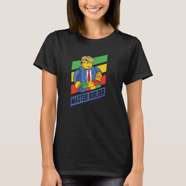 Camiseta Edificio Master Builder Bloque Los Hombres Jóvenes (Anverso)