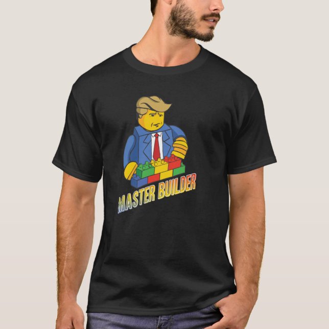Camiseta Edificio Master Builder Bloque Los Hombres Jóvenes (Anverso)