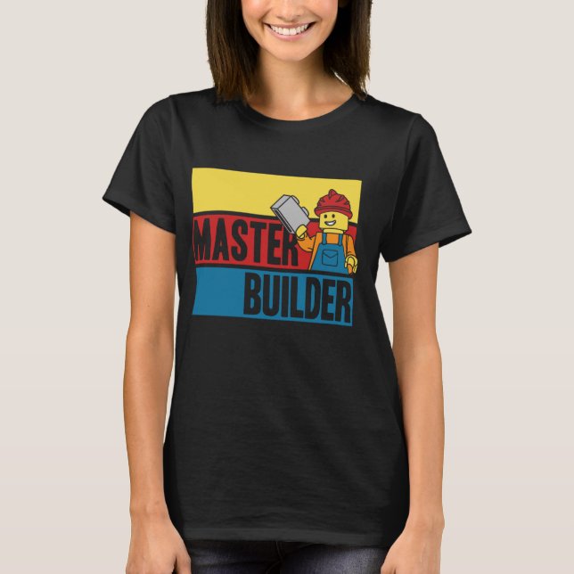 Camiseta Edificio Master Builder Bloque Los Hombres Jóvenes (Anverso)