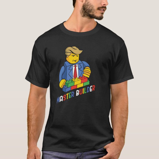 Camiseta Edificio Master Builder Bloque Los Hombres Jóvenes (Anverso)