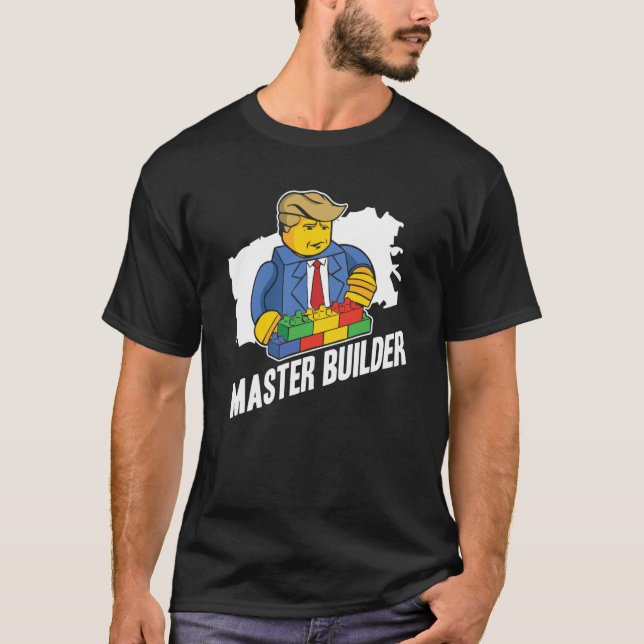 Camiseta Edificio Master Builder Bloquea a Jóvenes Hombres  (Anverso)
