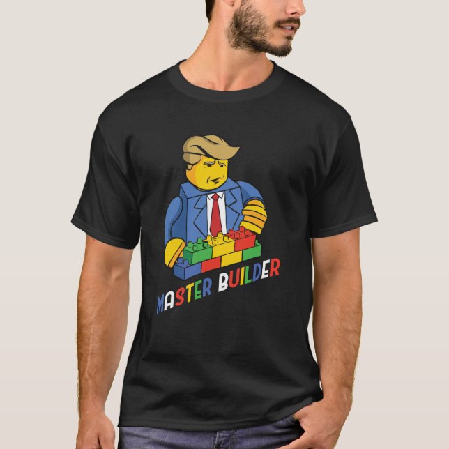 Camiseta Edificio Master Builder Bloquea a Jóvenes Hombres  (Anverso)