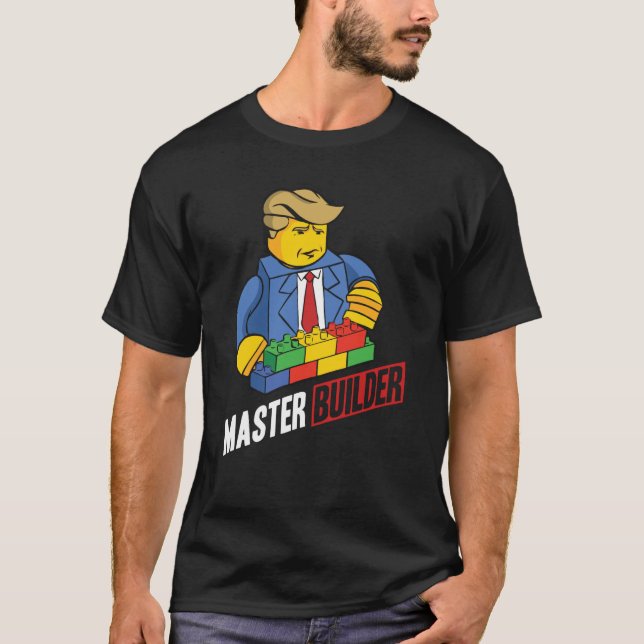 Camiseta Edificio Master Builder Bloquea a Jóvenes Hombres  (Anverso)