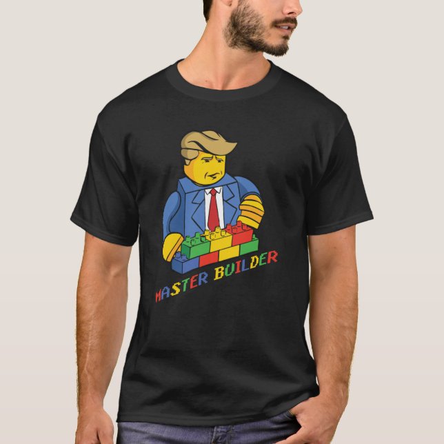 Camiseta Edificio Master Builder Bloquea a Jóvenes Hombres  (Anverso)