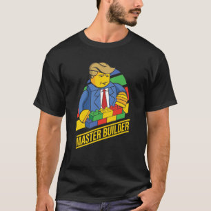 Camiseta Edificio Master Builder Bloquea A Los Hombres Jóve
