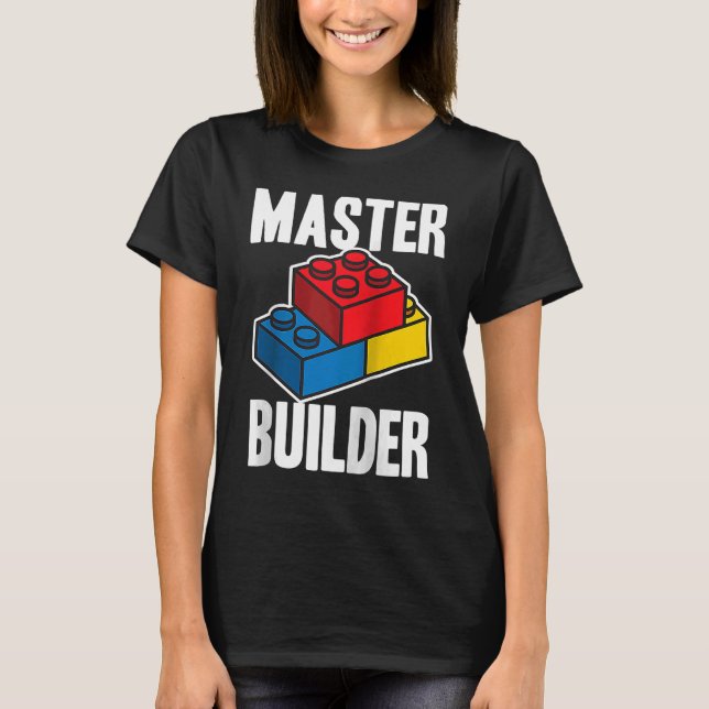 Camiseta Edificio Master Builder Bloquea Ra Juvenil Hombres (Anverso)