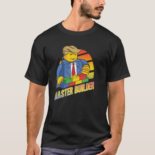 Camiseta Edificio Master Builder Bloques Hombres Jóvenes 5 (Anverso)