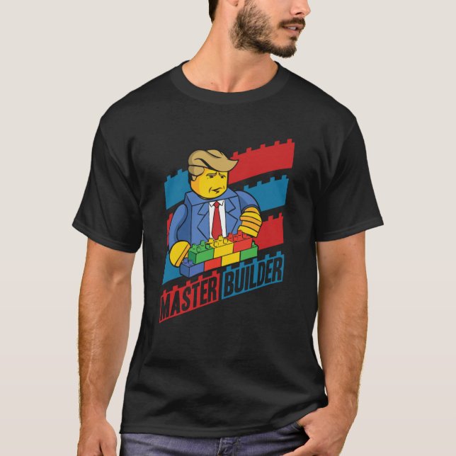 Camiseta Edificio Master Builder Bloques Hombres Jóvenes 9 (Anverso)