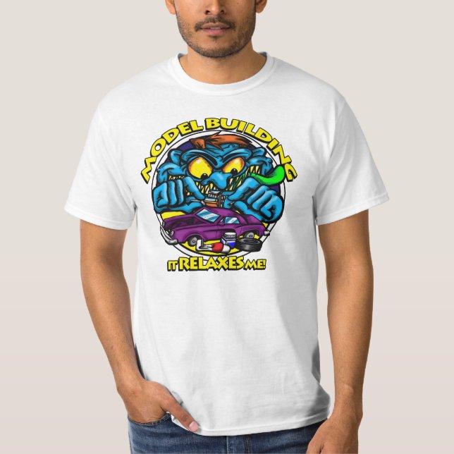 Camiseta Edificio modelo: Me relaja (Anverso)