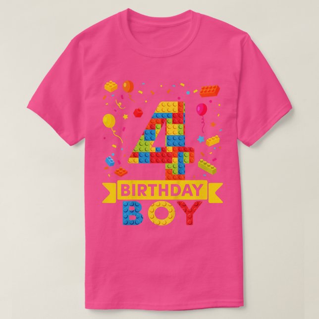 Camiseta Edificio para niños de 4 años de edad Bloque para  (Diseño del anverso)
