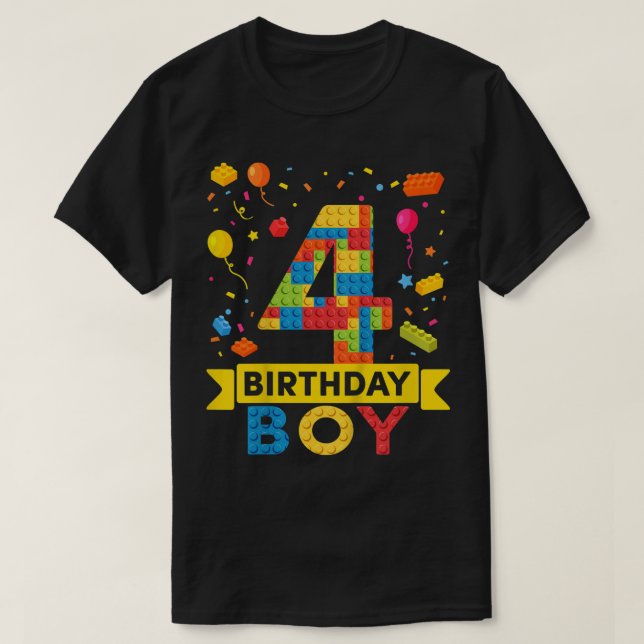Camiseta Edificio para niños de 4 años de edad Bloque para  (Diseño del anverso)