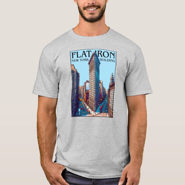 Camiseta Edificio Plano de Hierro Nueva York (Anverso)
