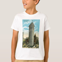 Edificio plano del hierro. Broadway y quinta