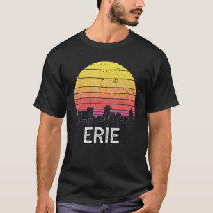 Camiseta Edificio urbano vintage de Retro Pennsylvania Erie