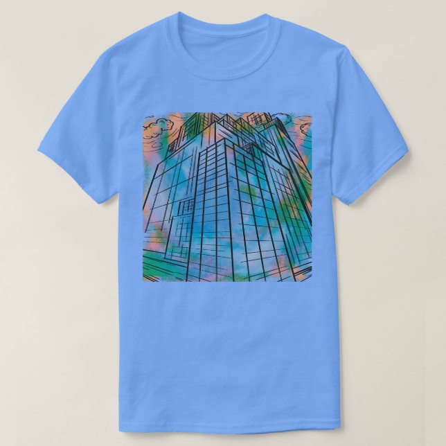 Camiseta edificios (Diseño del anverso)