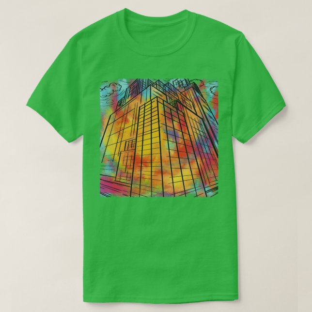 Camiseta edificios 2 (Diseño del anverso)