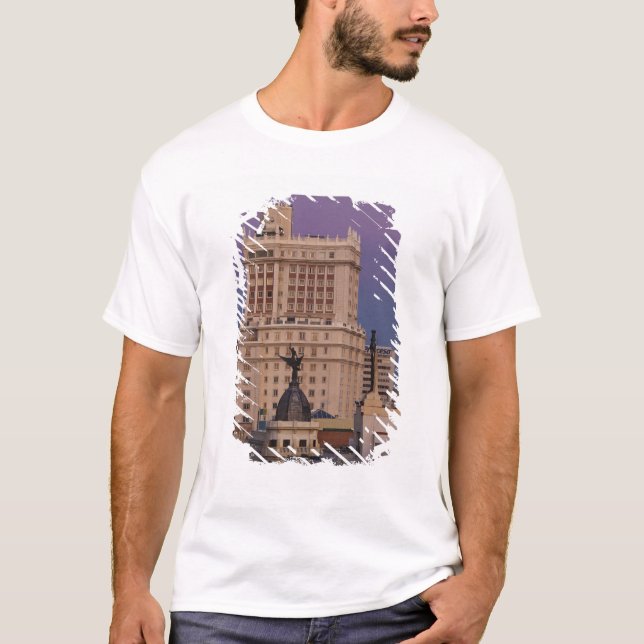 Camiseta Edificios a lo largo de Gran Vía y Edificio Espana (Anverso)