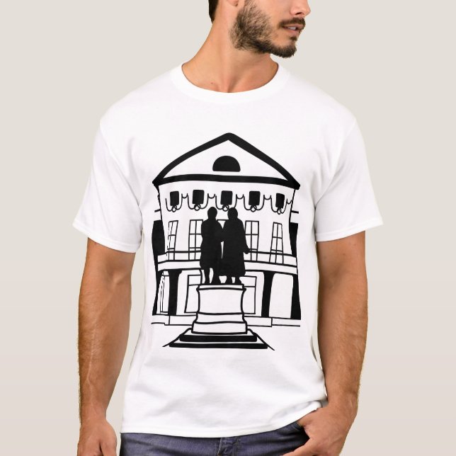 Camiseta "Edificios clásicos de Weimar, Weimar" | Minimalis (Anverso)