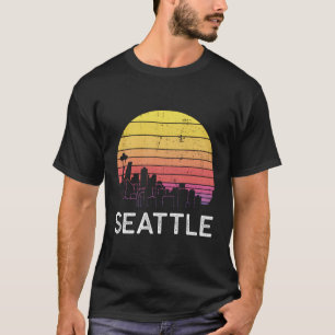 Camiseta Edificios urbanos del Skyline de Washington Seattl