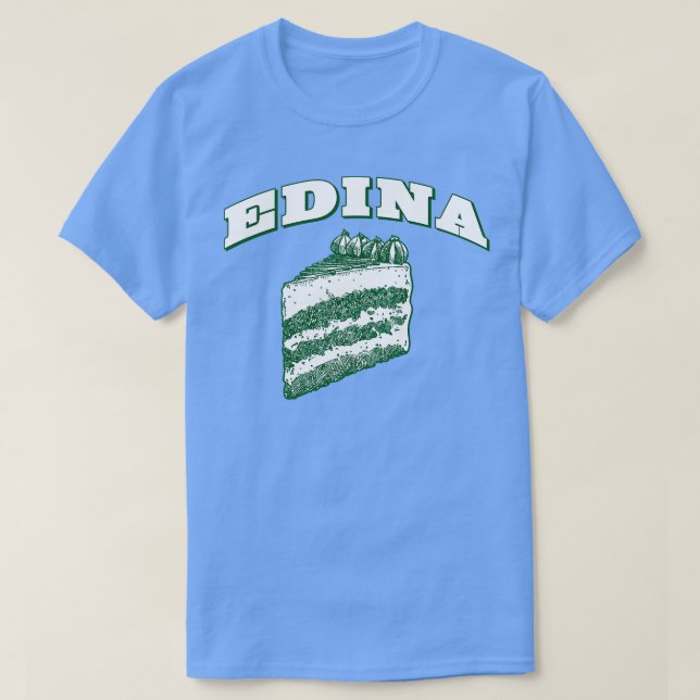 Camiseta Edina Cake (Diseño del anverso)