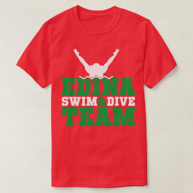 Camiseta Edina Swim Dive Team13 (Diseño del anverso)