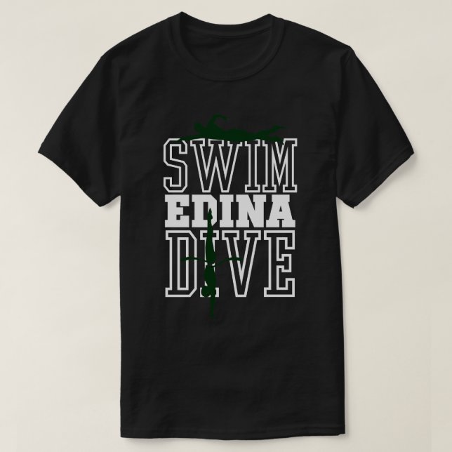 Camiseta Edina Swim Dive Team 13 (Diseño del anverso)