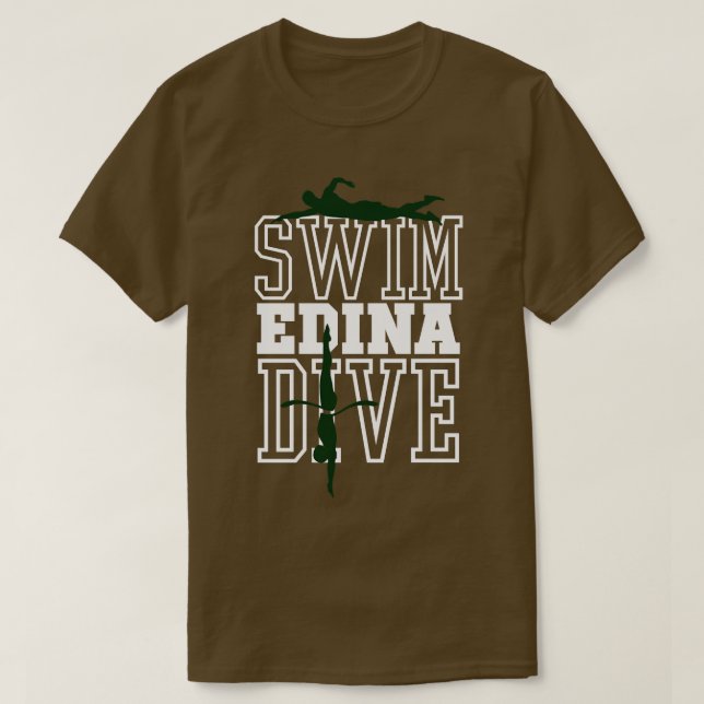 Camiseta Edina Swim Dive Team 13 (Diseño del anverso)