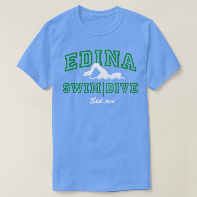 Camiseta Edina Swim Dive Team 14 (Diseño del anverso)