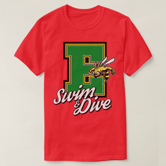 Camiseta Edina Swim Dive Team 9 (Diseño del anverso)