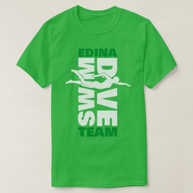 Camiseta Edina Swim Dive Team LS (Diseño del anverso)