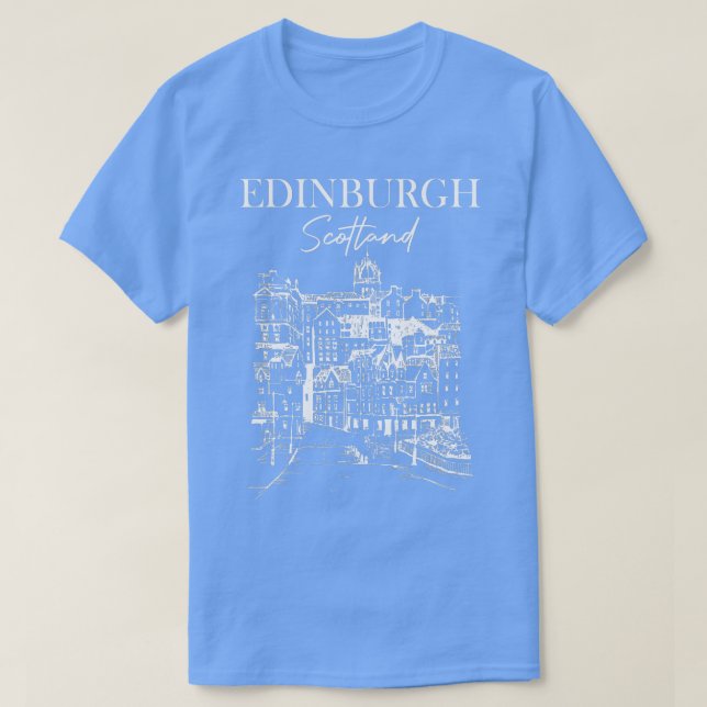 Camiseta Edinburgh Scotland Traveling Edinburgh Chica de vi (Diseño del anverso)