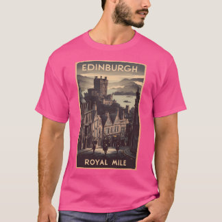 Camiseta Edinburgh Vintage Travel Poster