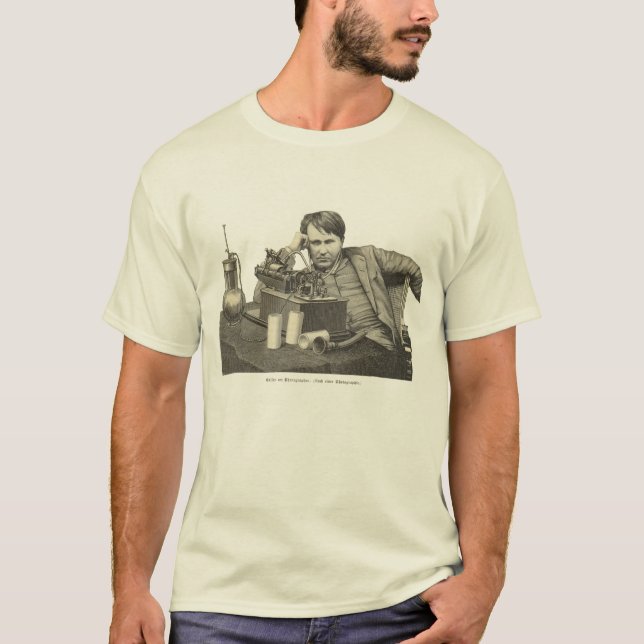 Camiseta Edison en el fonógrafo (Anverso)