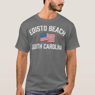 Camiseta Edisto Beach South olina SC Bandera de Estados Uni
