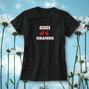 Camiseta ¡Edita el número! Agrega nombres para la abuela es