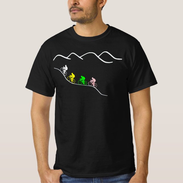 CAMISETA EDITABLE CICLISMO DE FRANCIA COLORES TDF (Anverso)