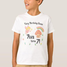 Camiseta Editable Crayon Style – Fairy Mushroom Forest
