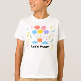 Camiseta Editable de Crayón – Fiesta de Globos par
