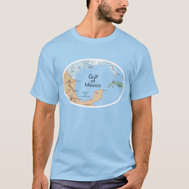 Camiseta Editable del Golfo de México (Anverso)